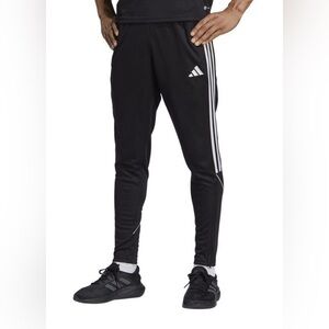 Adidas Black Joggers with White Accents